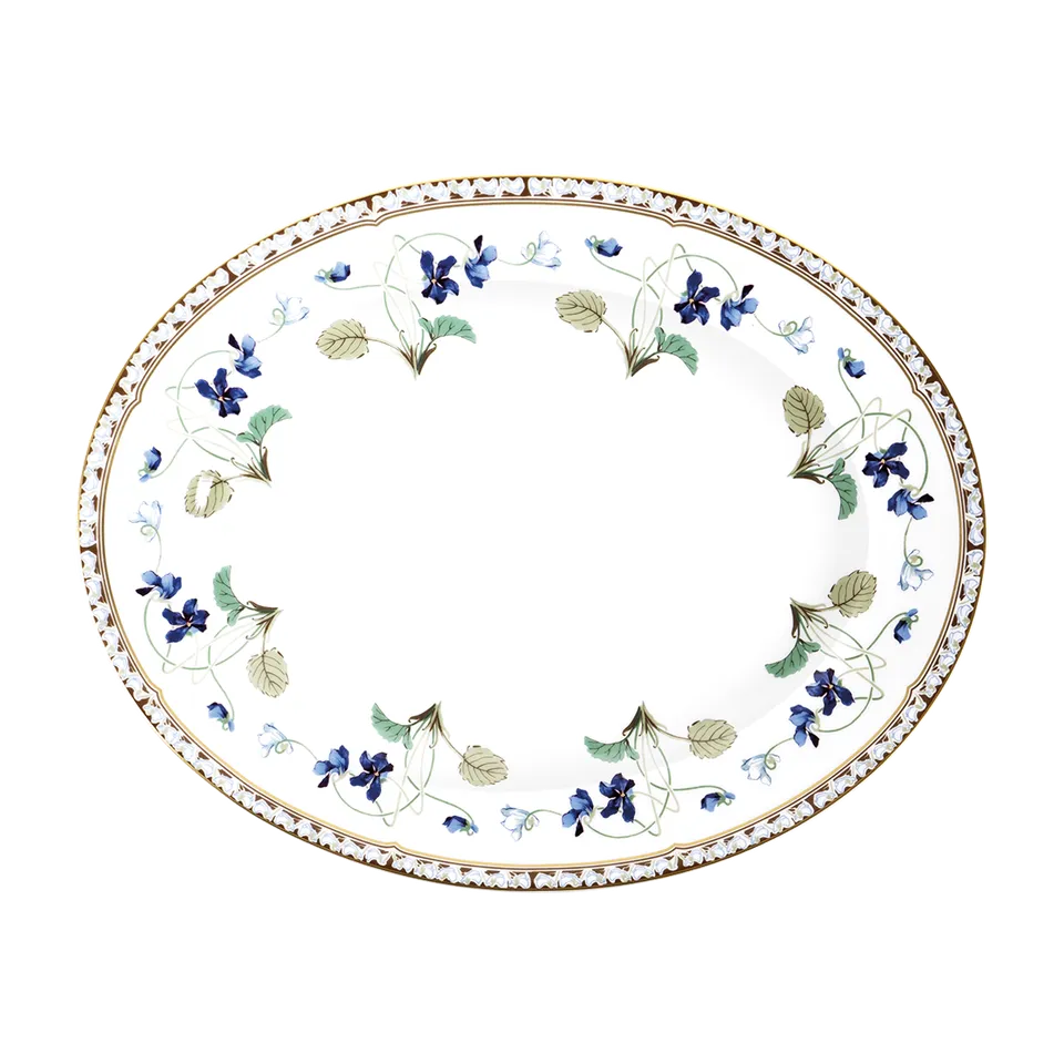 haviland-imp-ratrice-eug-nie-plat-ovale-porcelaine-limoges image 1