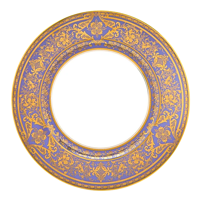 haviland-matignon-assiette-d-ner-lavande-or-porcelaine image 1