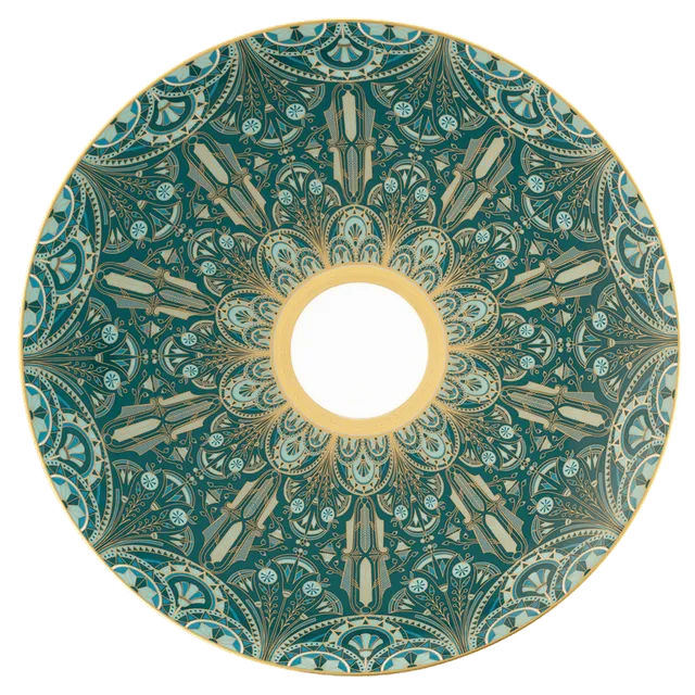 haviland-r-ves-du-nil-assiette-pr-sentation-vert-or image 1