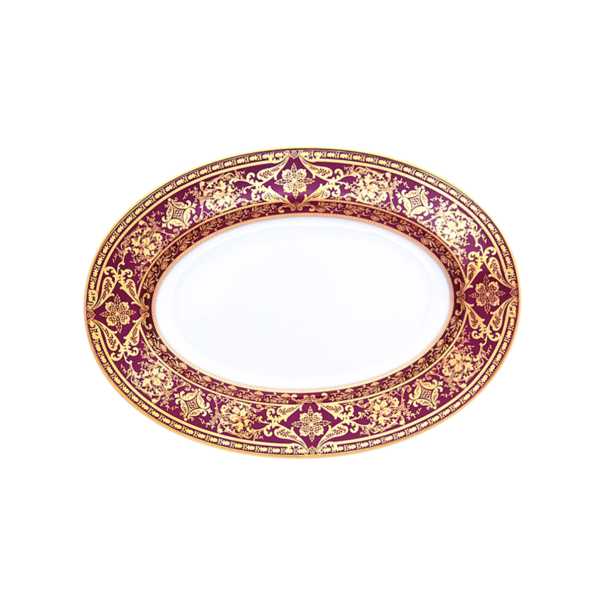 haviland-matignon-ravier-cerise-or-en-porcelaine image 1