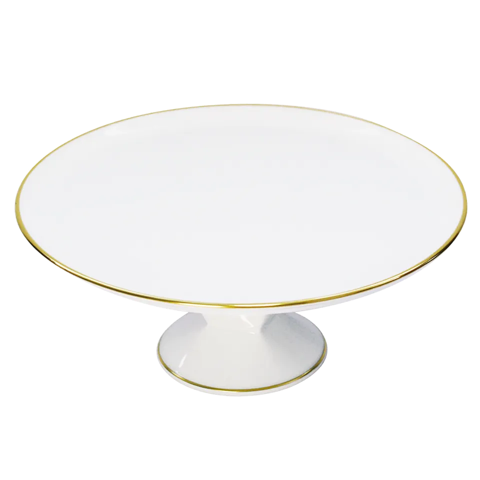 haviland-orsay-plat-tarte-sur-pied-or-porcelaine image 1