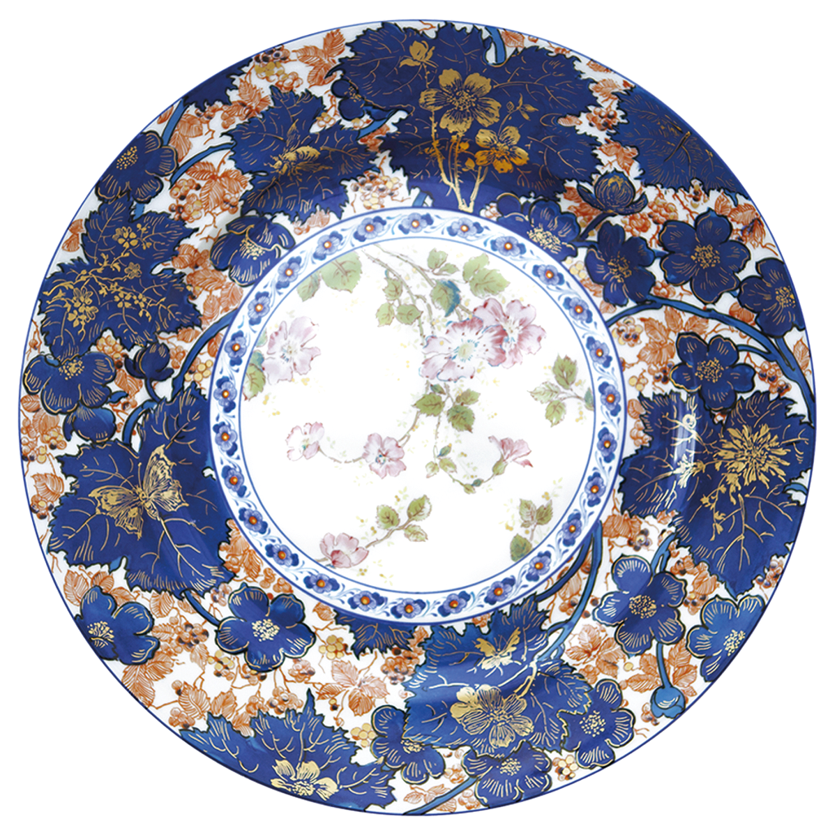 haviland-dammouse-plat-rond-porcelaine-blanche image 1