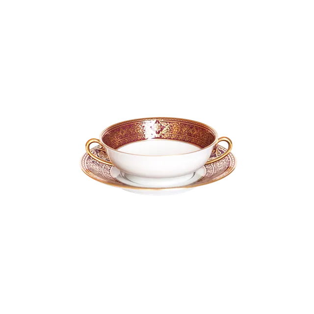 haviland-matignon-bol-bouillon-soucoupe-cerise-or image 1