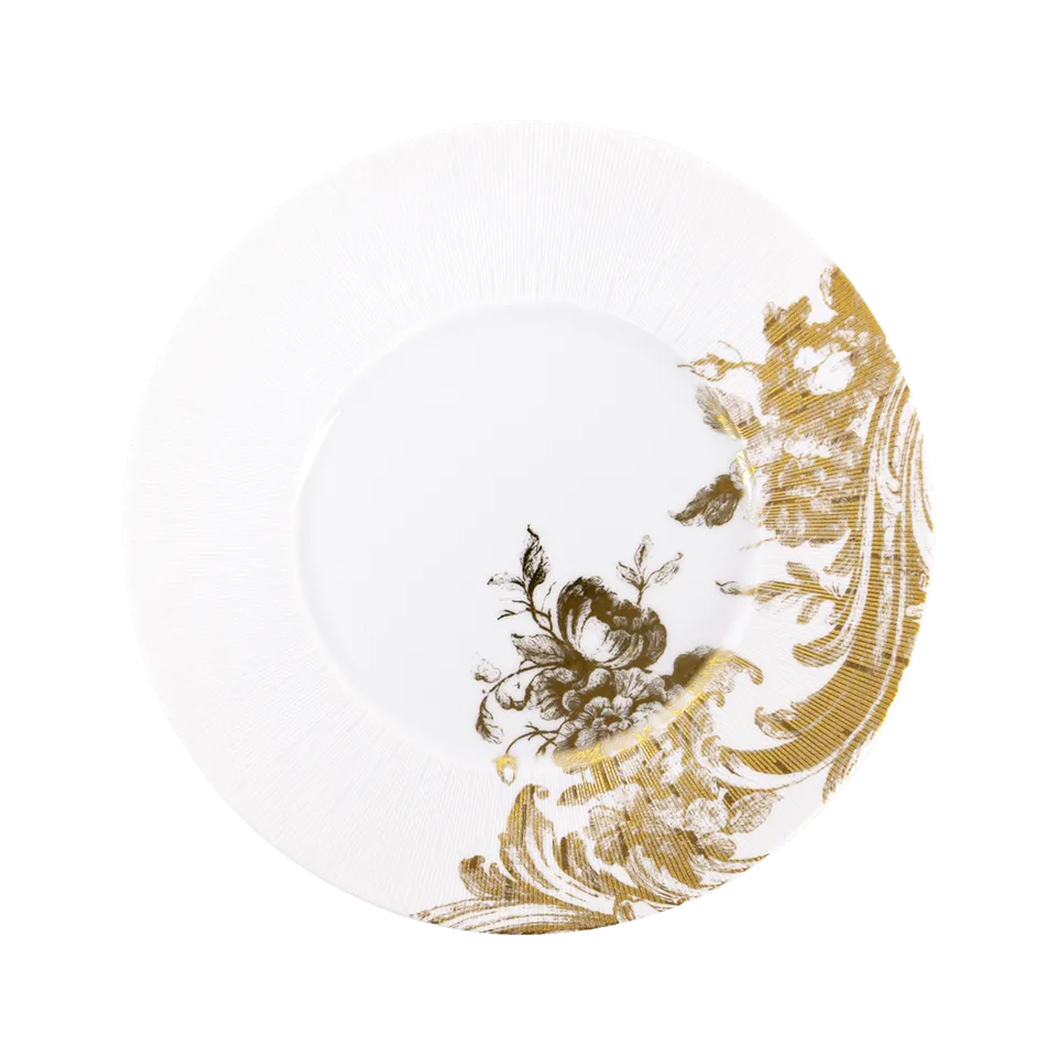 haviland-stanislas-assiette-dessert-porcelaine-bord-or image 1