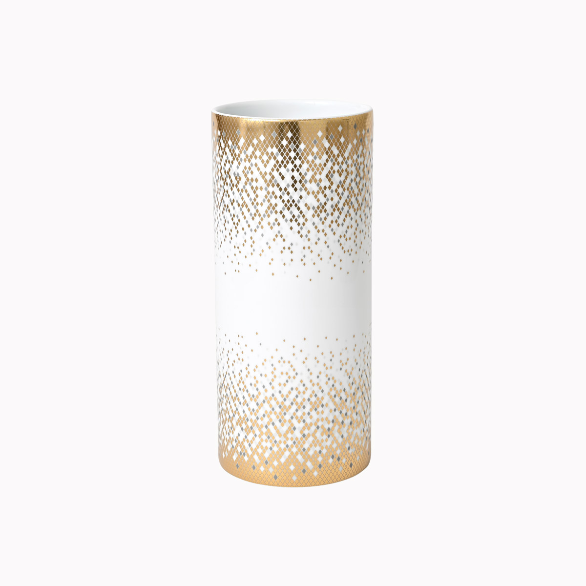 haviland-souffle-d-or-vase-28-cm-porcelaine-blanc-or image 1