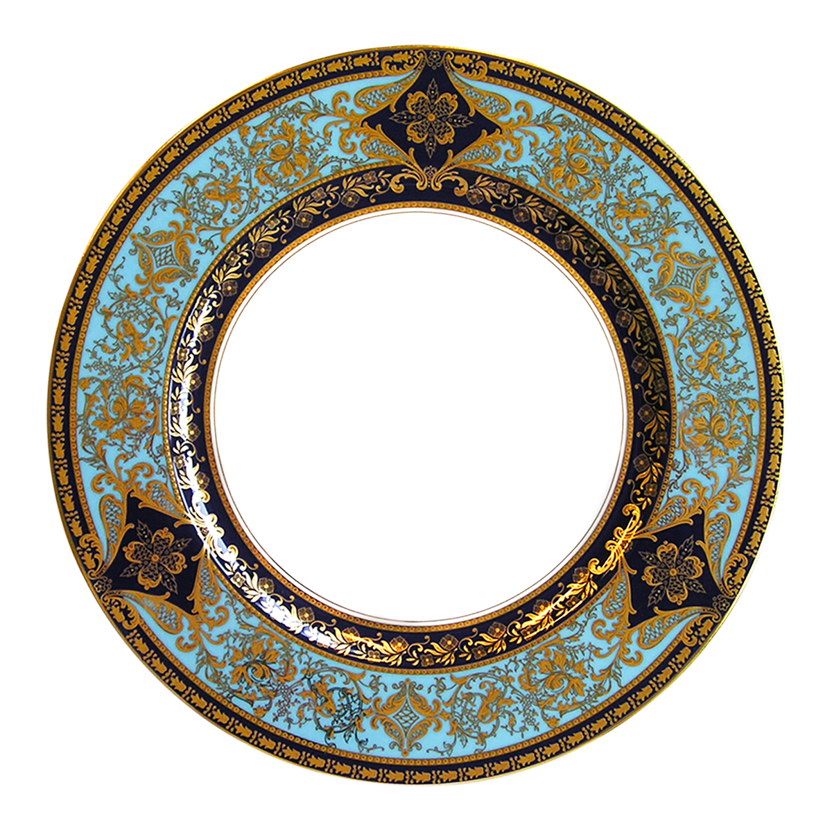 haviland-matignon-assiette-d-ner-bleu-de-four-or image 1