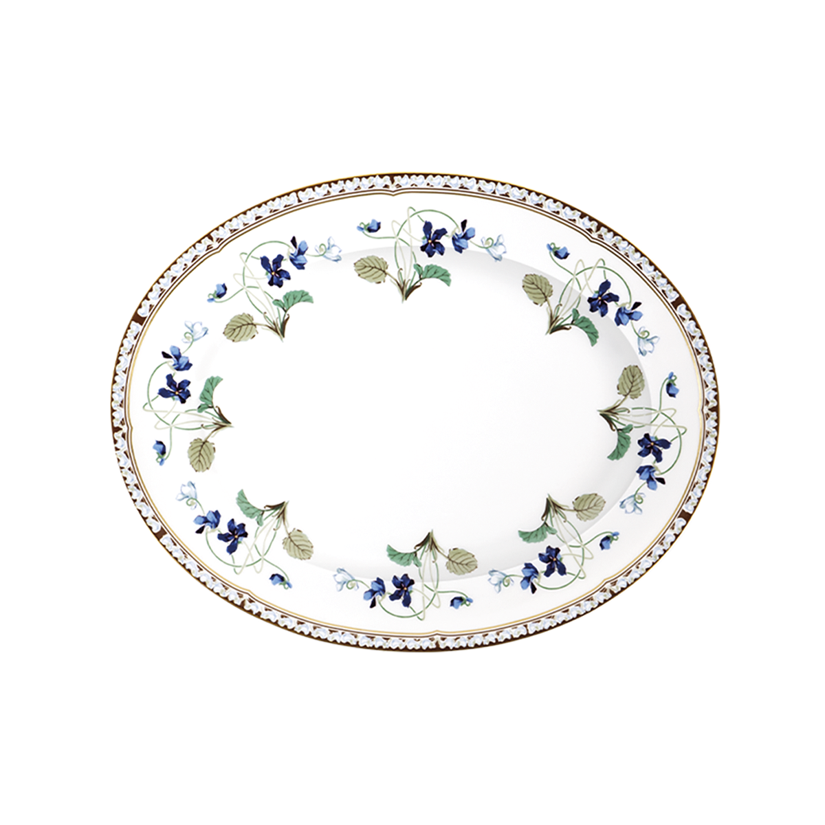 haviland-imp-ratrice-eug-nie-plat-ovale-porcelaine-blanche image 1