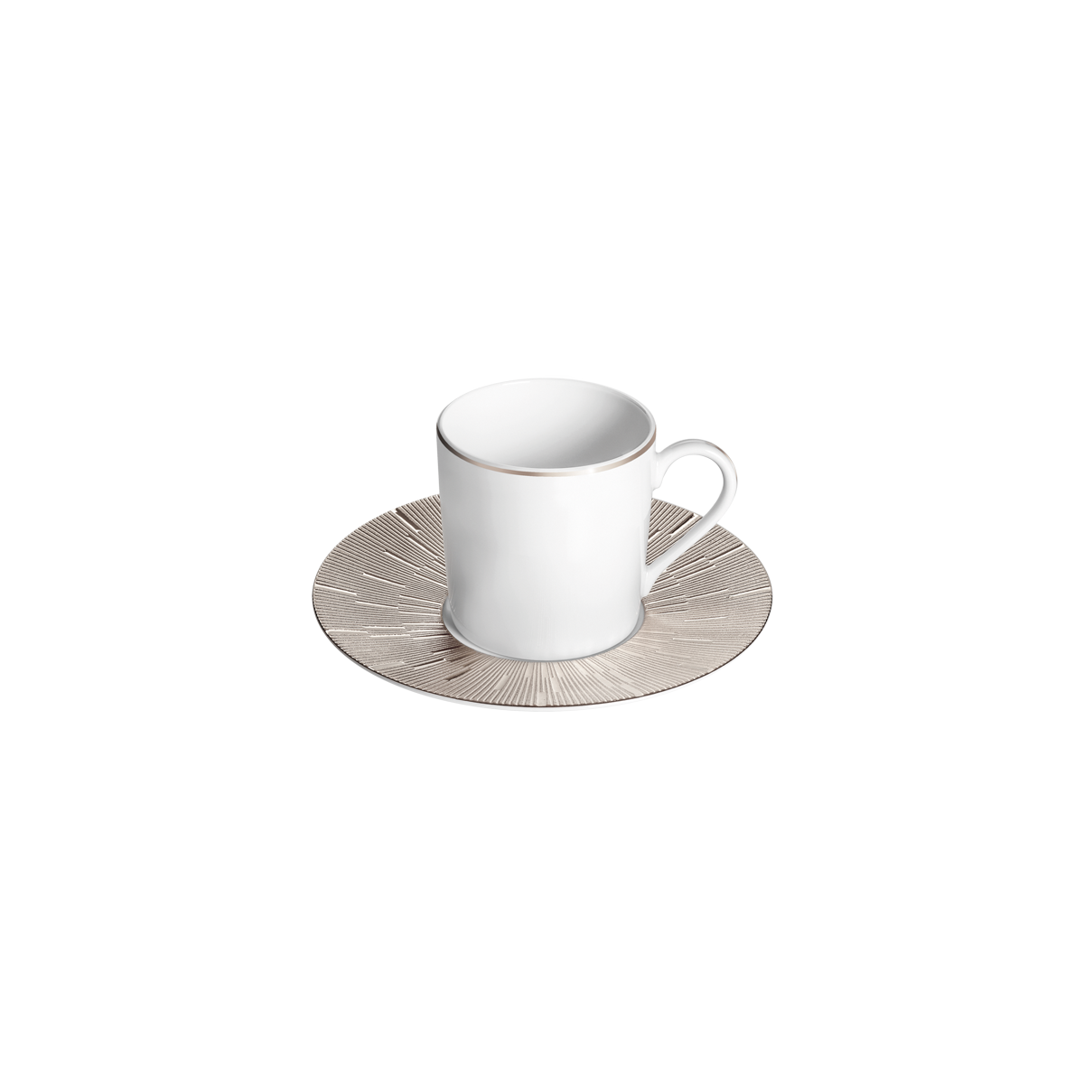 haviland-infini-tasse-caf-et-soucoupe-porcelaine-platine image 1
