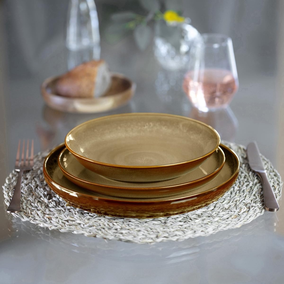 m-dard-de-noblat-harry-assiettes-creuses-20-5-cm-lot-6-beige image 2