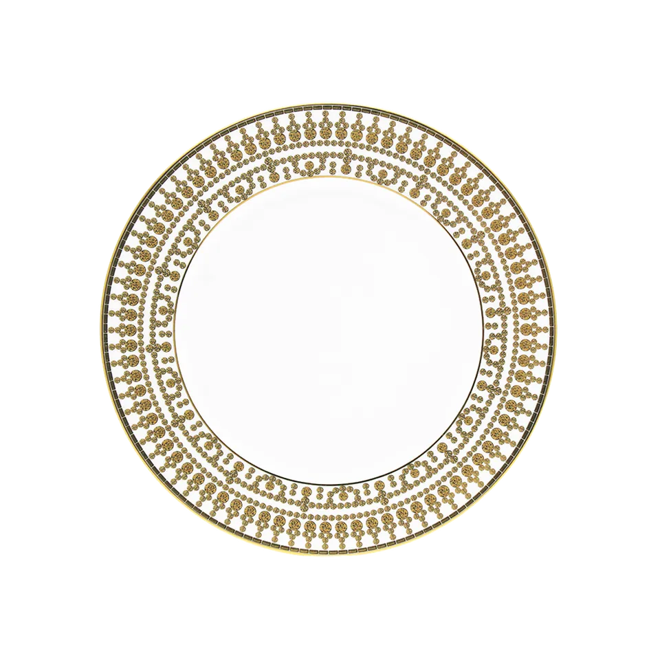 haviland-tiara-assiette-dessert-blanche-et-or image 1