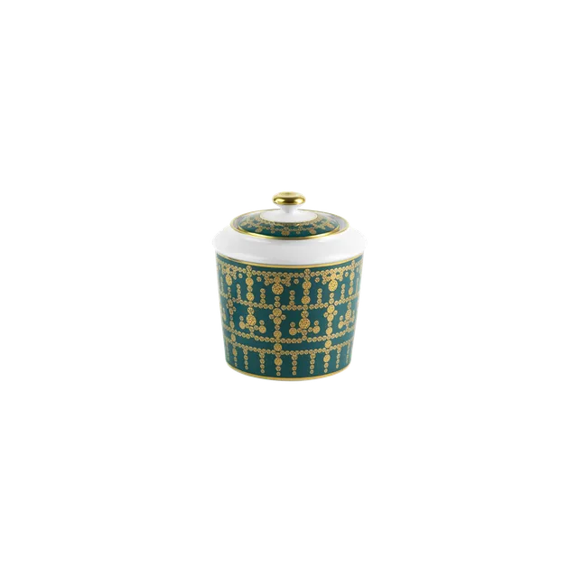 haviland-tiara-sucrier-bleu-paon-or-porcelaine image 1