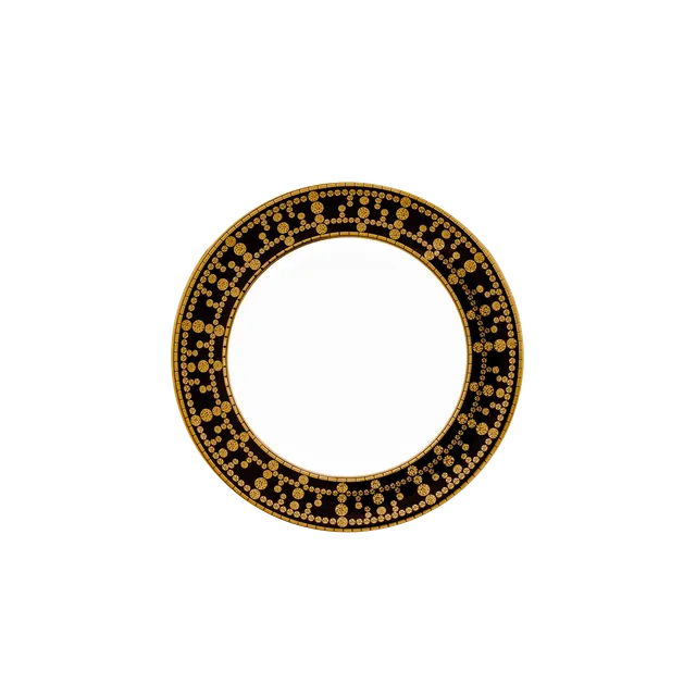 haviland-tiara-assiette-pain-porcelaine-noir-et-or image 1