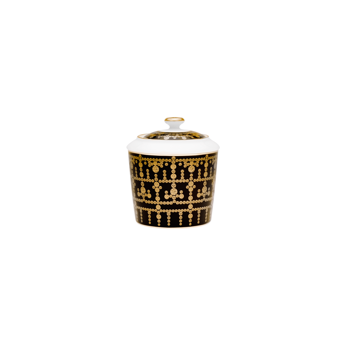 haviland-tiara-sucrier-noir-or-porcelaine image 1