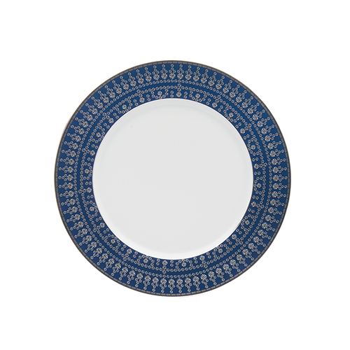 haviland-tiara-assiette-dessert-porcelaine-bleu-platine image 1