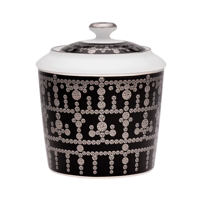 haviland-tiara-sucrier-noir-platine-en-porcelaine image 1
