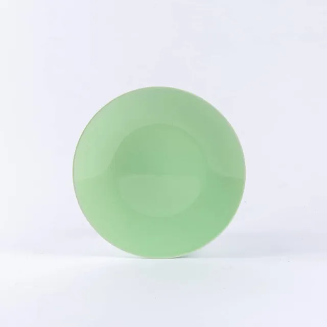 ogre-la-fabrique-assiette-dessert-porcelaine-vert-amande-19-cm image 1