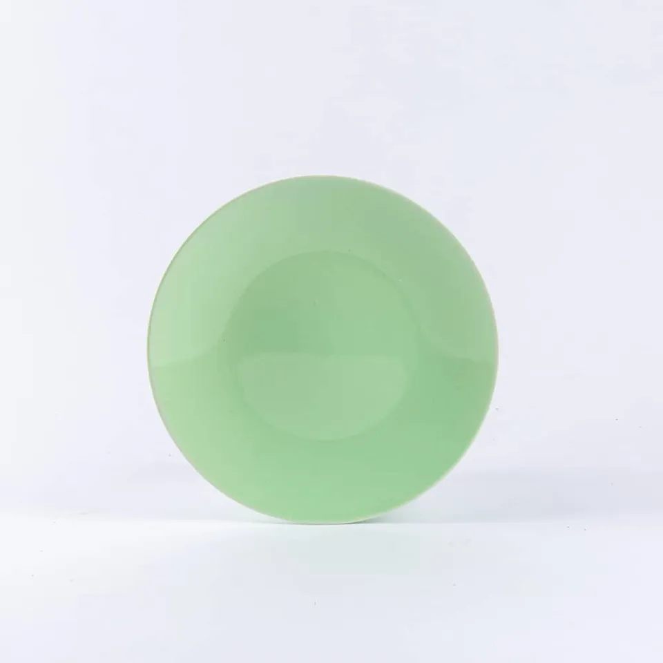 ogre-la-fabrique-assiette-dessert-porcelaine-vert-amande-19-cm image 1