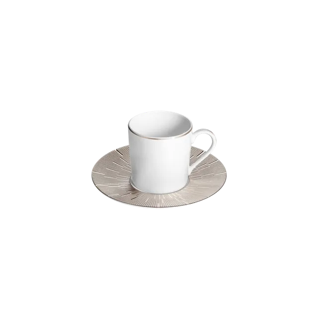 haviland-infini-tasse-caf-et-soucoupe-porcelaine-platine image 1