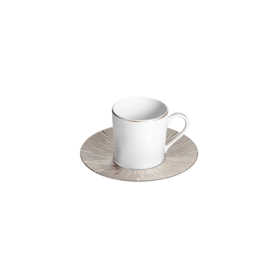 haviland-infini-tasse-caf-et-soucoupe-porcelaine-platine image 1
