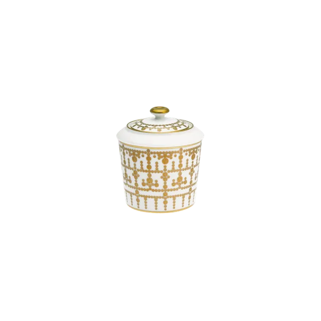 haviland-tiara-sucrier-blanc-or-porcelaine-limoges image 1