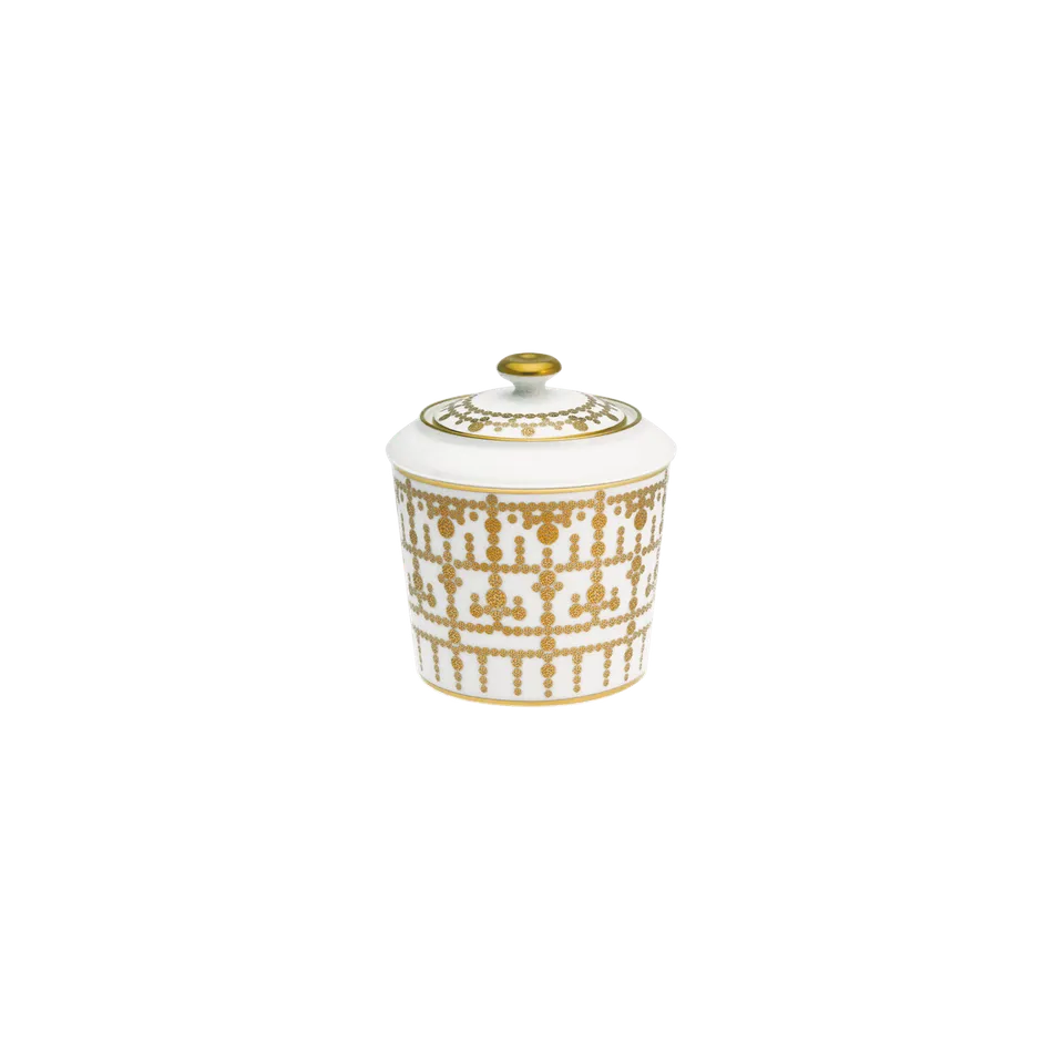haviland-tiara-sucrier-blanc-or-porcelaine-limoges image 1