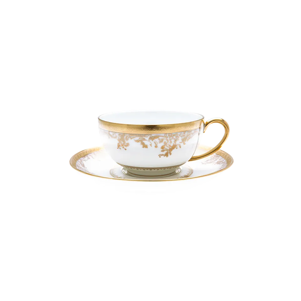 haviland-diplomate-tasse-et-soucoupe-d-jeuner-porcelaine image 1