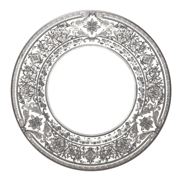 haviland-matignon-assiette-d-ner-blanc-platine-porcelaine image 1