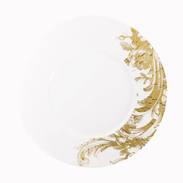 haviland-stanislas-assiette-d-ner-porcelaine-or image 1