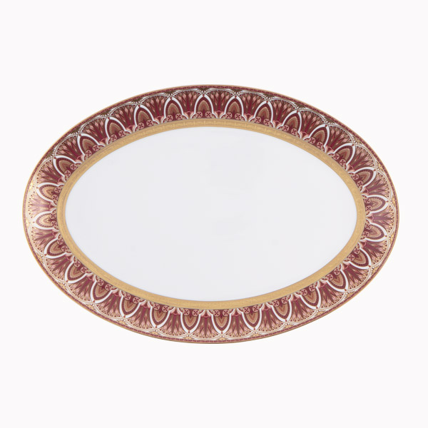haviland-r-ves-du-nil-plat-ovale-38-cm-pourpre-or image 1