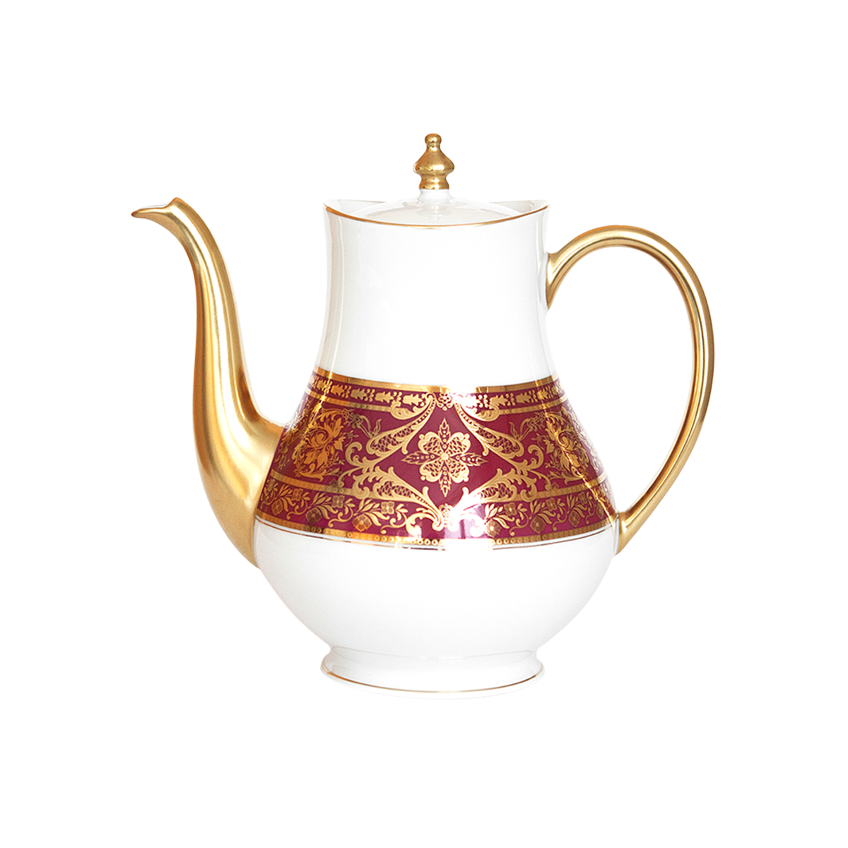 haviland-matignon-verseuse-porcelaine-cerise-et-or image 1