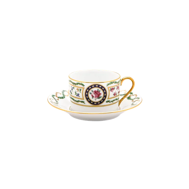 haviland-louveciennes-tasse-et-soucoupe-th-porcelaine image 1