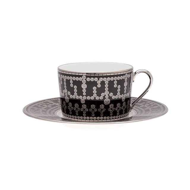 haviland-tiara-tasse-caf-porcelaine-noir-platine image 1