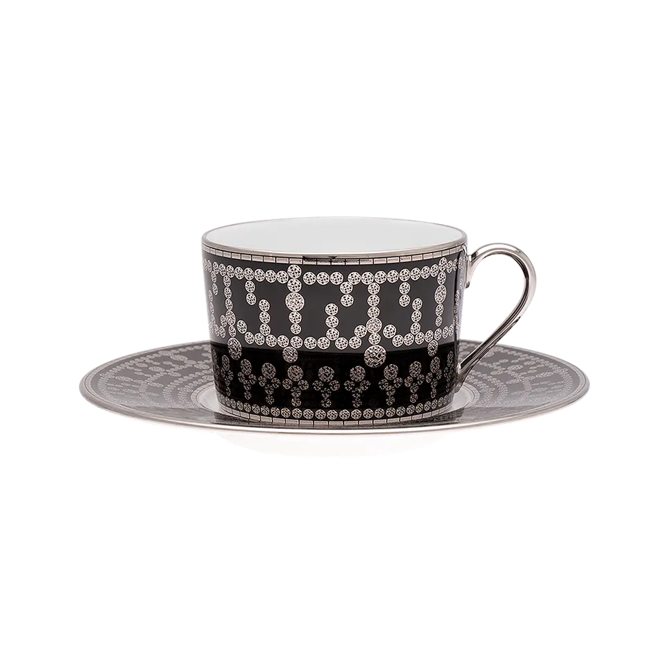haviland-tiara-tasse-caf-porcelaine-noir-platine image 1