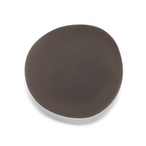 m-dard-de-noblat-sven-assiette-dessert-porcelaine-22-5-cm-taupe-fonc-x6 image 4