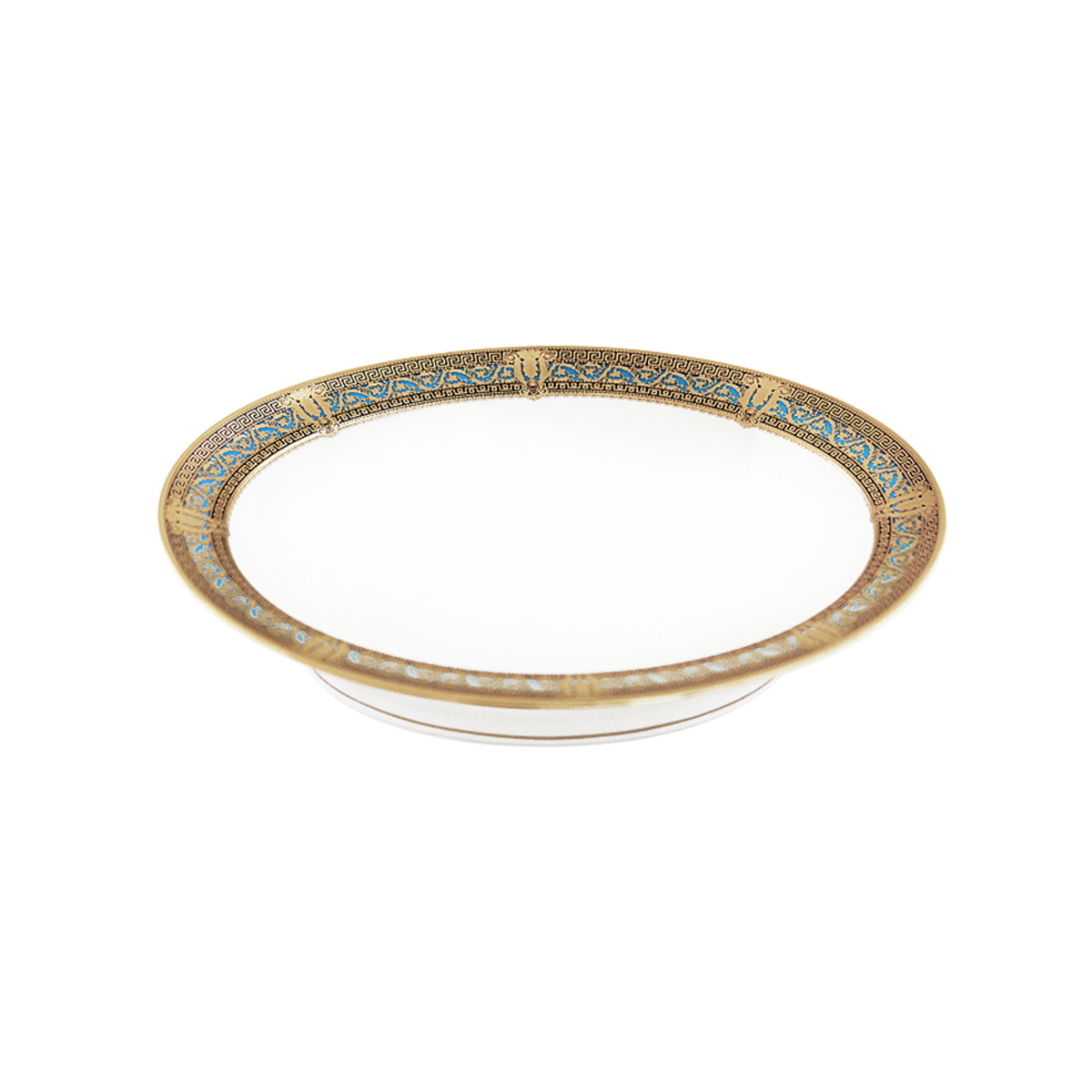 haviland-salon-murat-compotier-bleu-ciel-or-porcelaine image 1