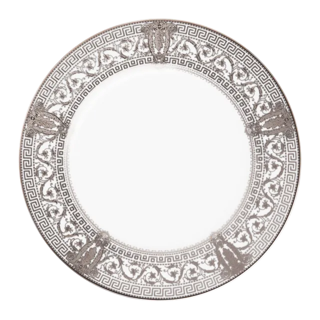 haviland-salon-murat-assiette-d-ner-porcelaine-blanc-platine image 1