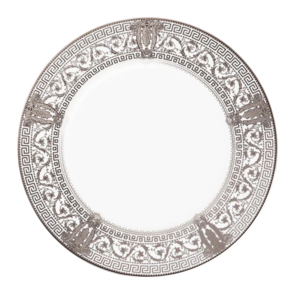 haviland-salon-murat-assiette-d-ner-porcelaine-blanc-platine image 1