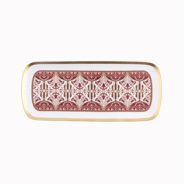 haviland-r-ves-du-nil-plat-cake-porcelaine-pourpre-or image 1