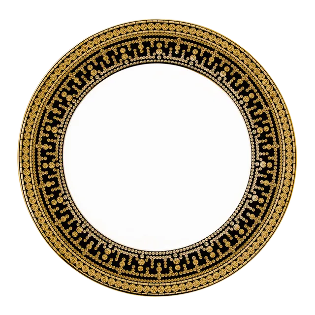 haviland-tiara-assiette-d-ner-noir-or-porcelaine image 1