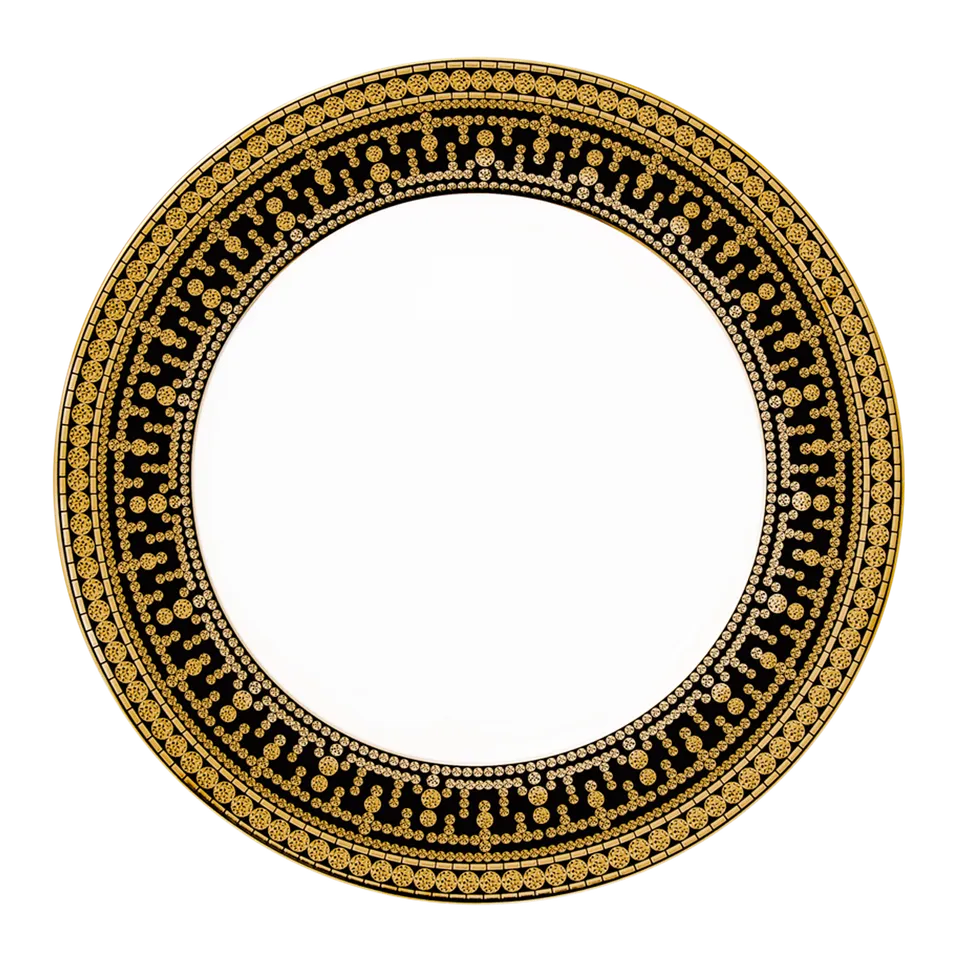 haviland-tiara-assiette-d-ner-noir-or-porcelaine image 1