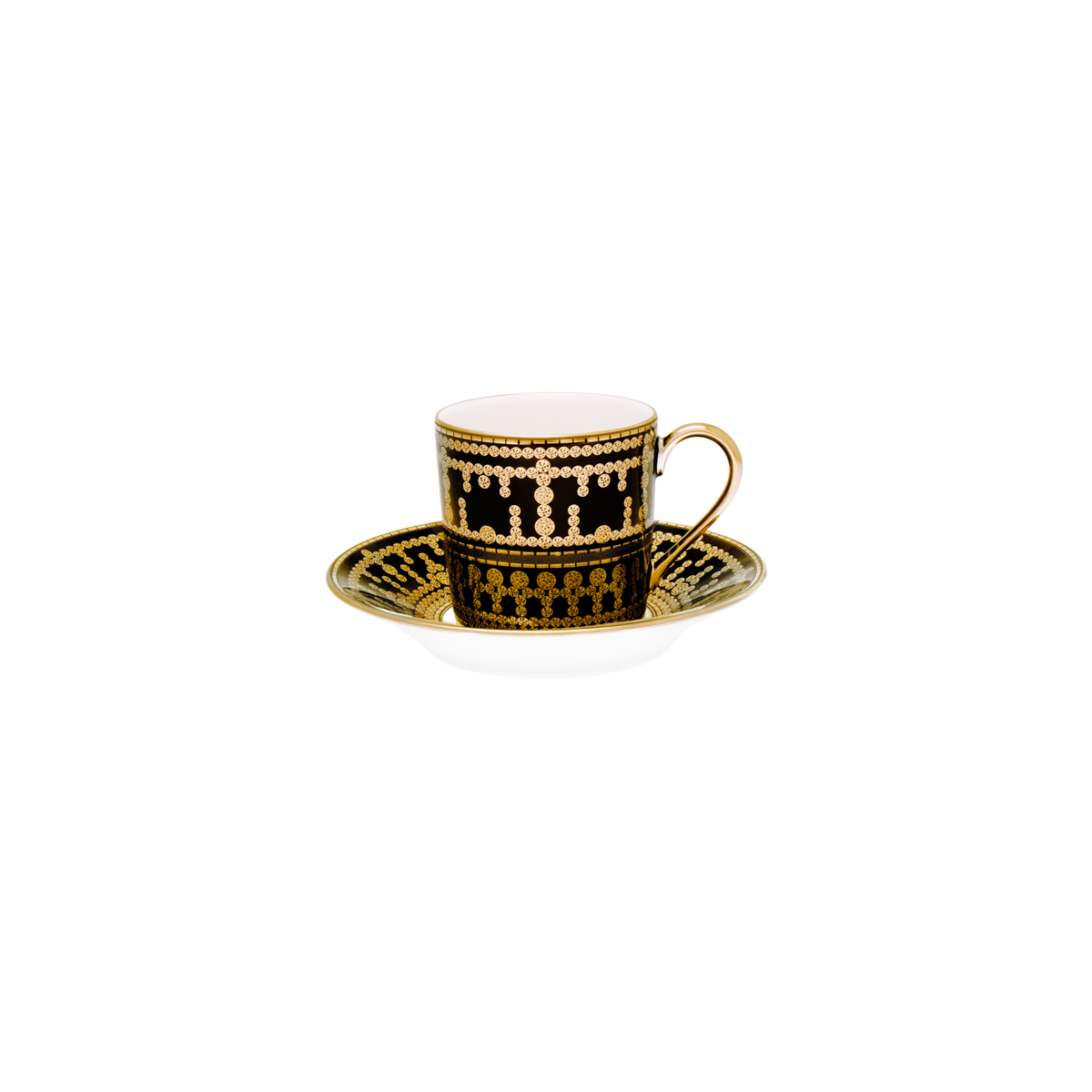 haviland-tiara-tasse-caf-porcelaine-noir-or image 1