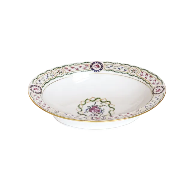 haviland-louveciennes-compotier-porcelaine-limoges-blanche image 1