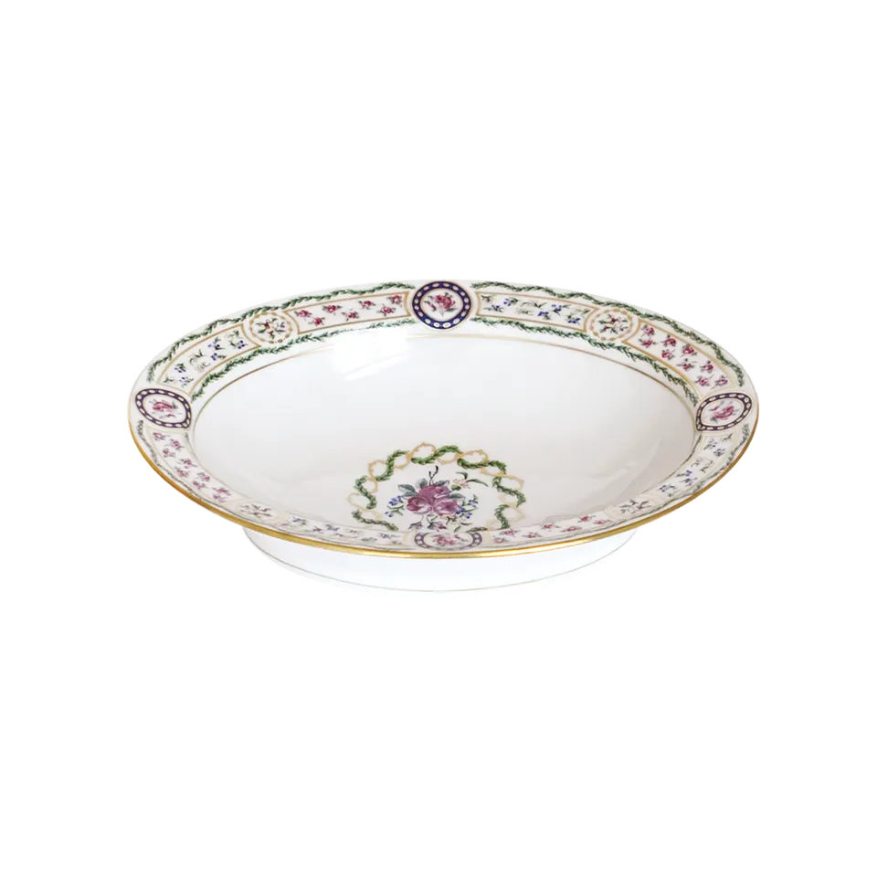 haviland-louveciennes-compotier-porcelaine-limoges-blanche image 1