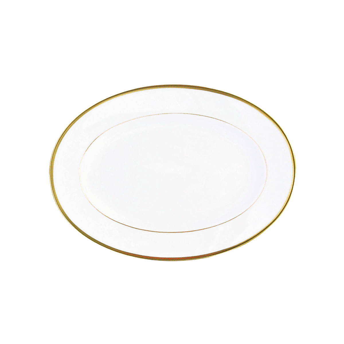 haviland-orsay-ravier-porcelaine-blanc-filet-or image 1