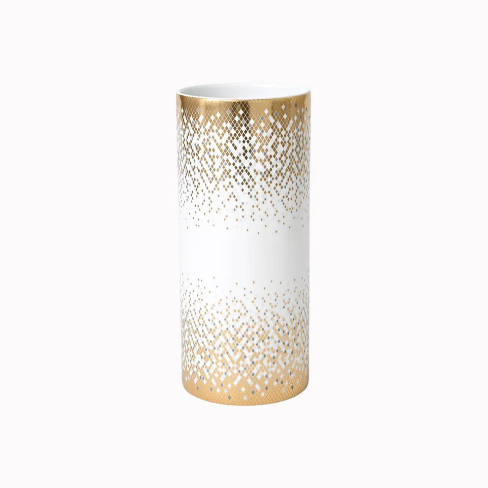 haviland-souffle-d-or-vase-28-cm-porcelaine-blanc-or image 1