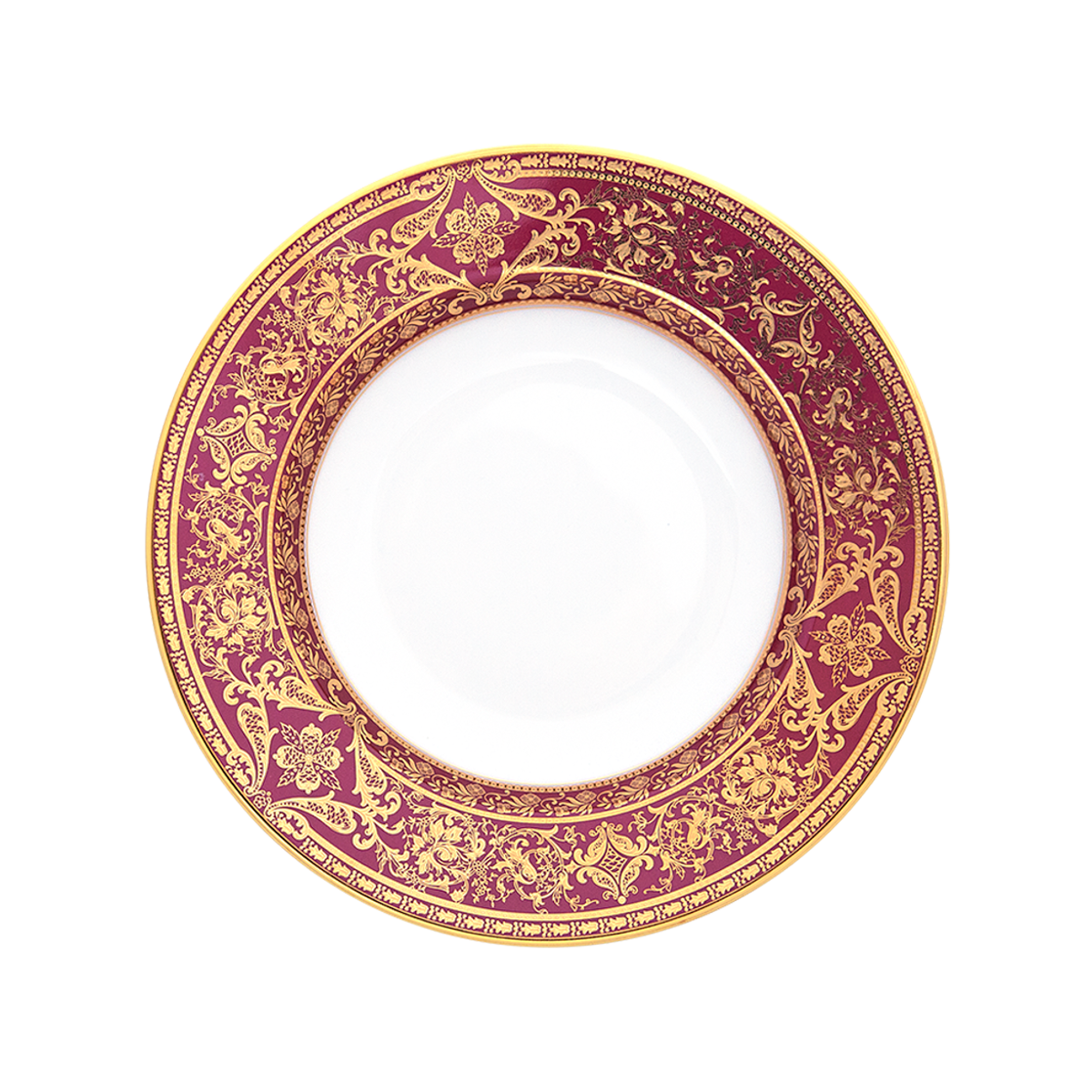 haviland-matignon-assiette-creuse-porcelaine-cerise-or image 1