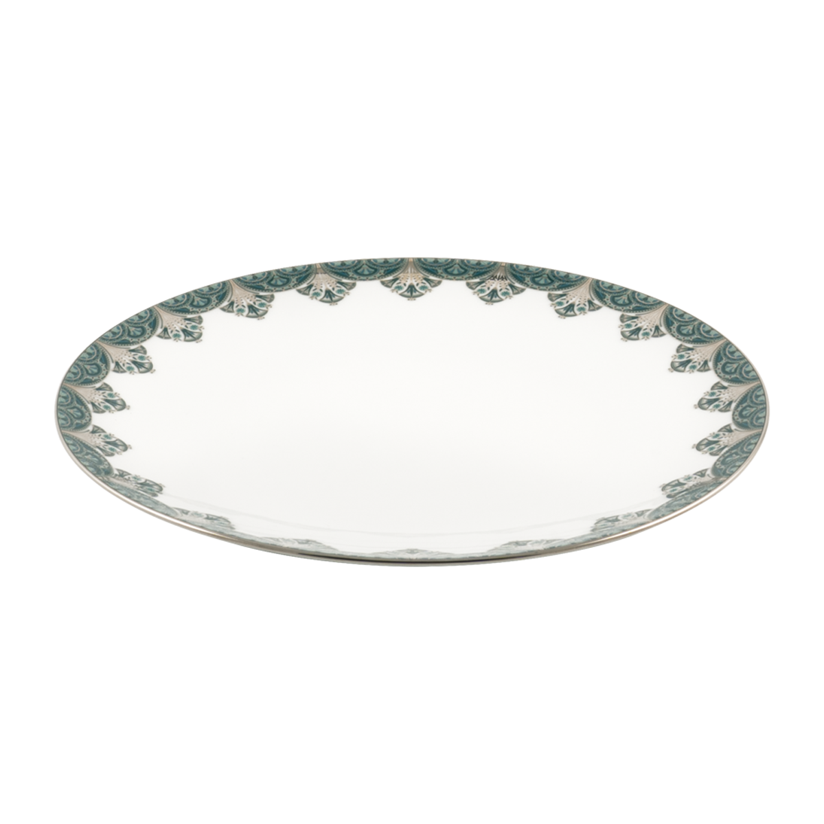 haviland-r-ves-du-nil-assiette-d-ner-vert-platine-porcelaine-2 image 3