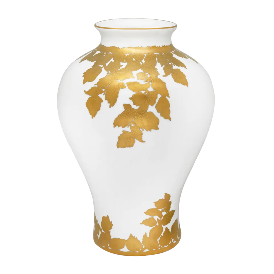 haviland-feuille-d-or-vase-prestige-porcelaine-dor-e image 1
