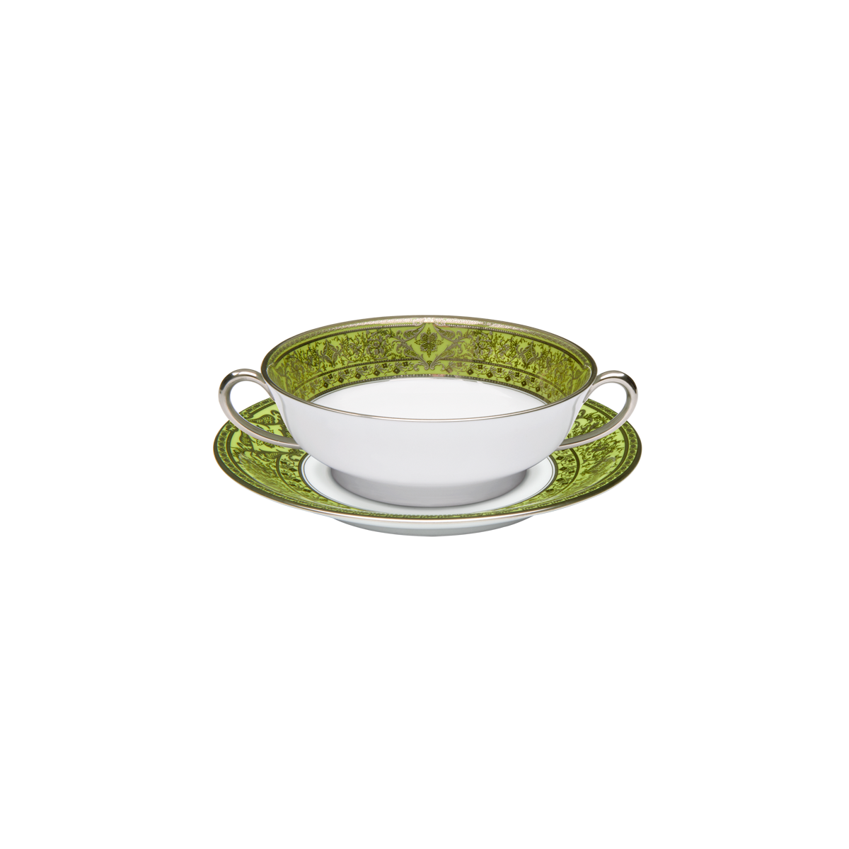 haviland-matignon-bol-bouillon-porcelaine-vert-pomme image 1