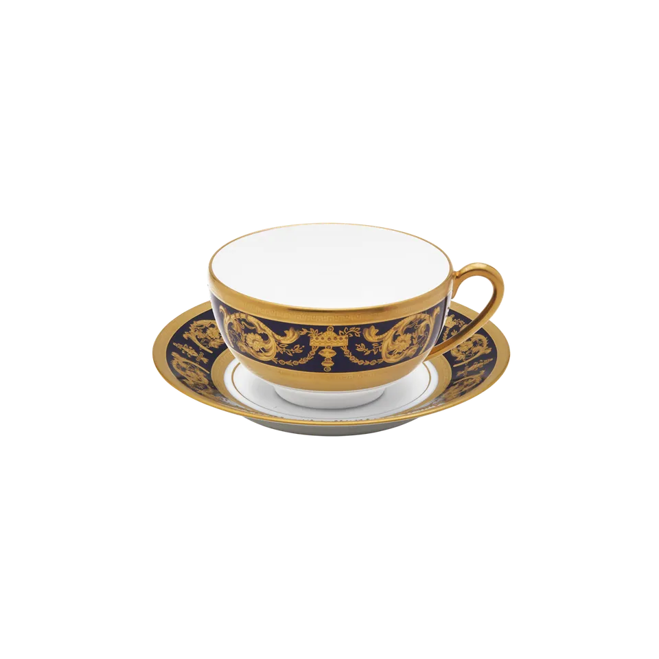 haviland-imp-rator-tasse-d-jeuner-bleu-de-four-or image 1